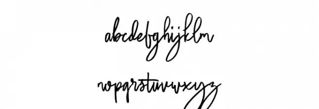 SaluteRichesFree Schriftart Kleinbuchstaben