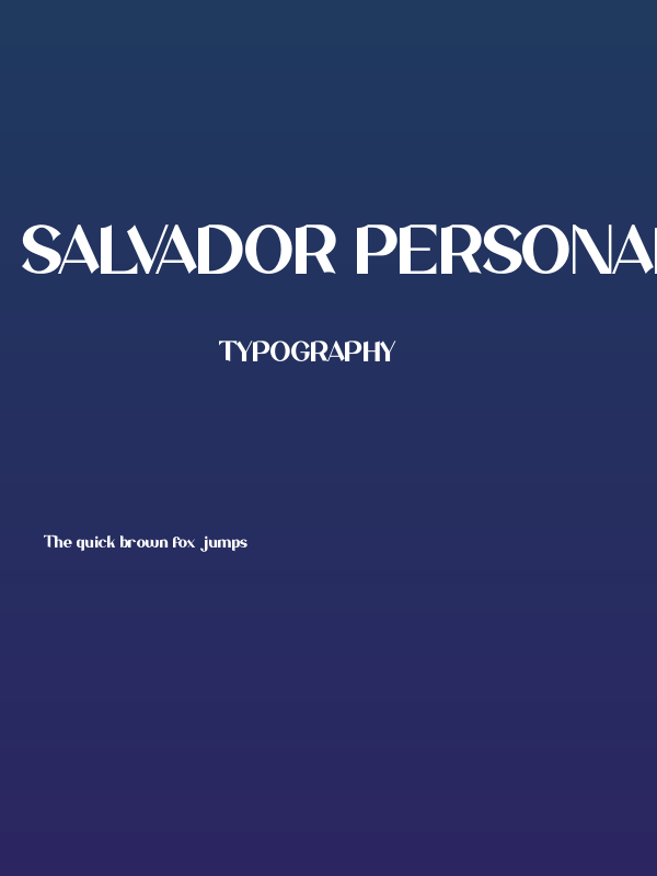 Salvador PERSONAL USE ONLY! Poster