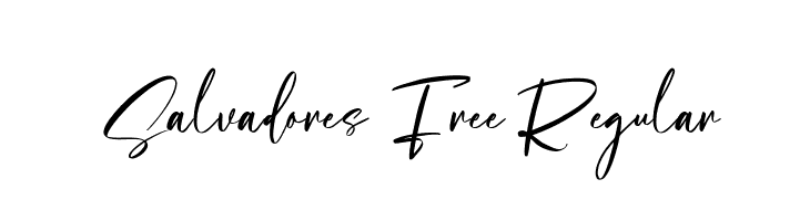 Salvadores Free Regular  Free Fonts Download