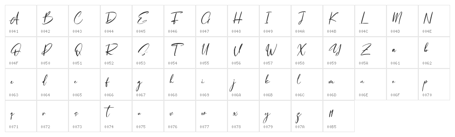 Salvadores Free Regular Character Map