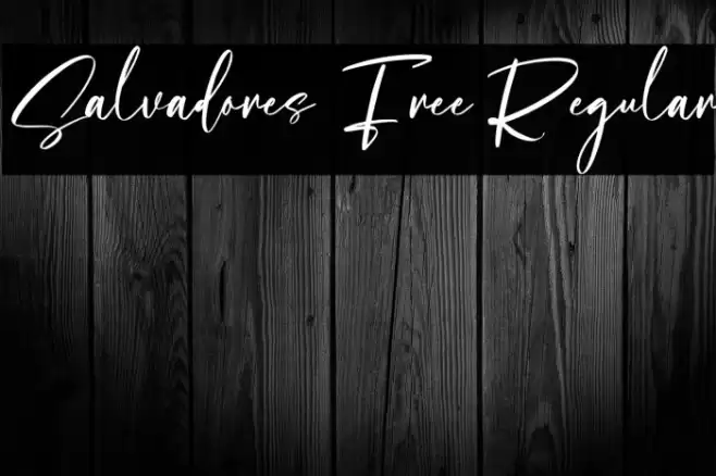 Salvadores Free Regular Font examples