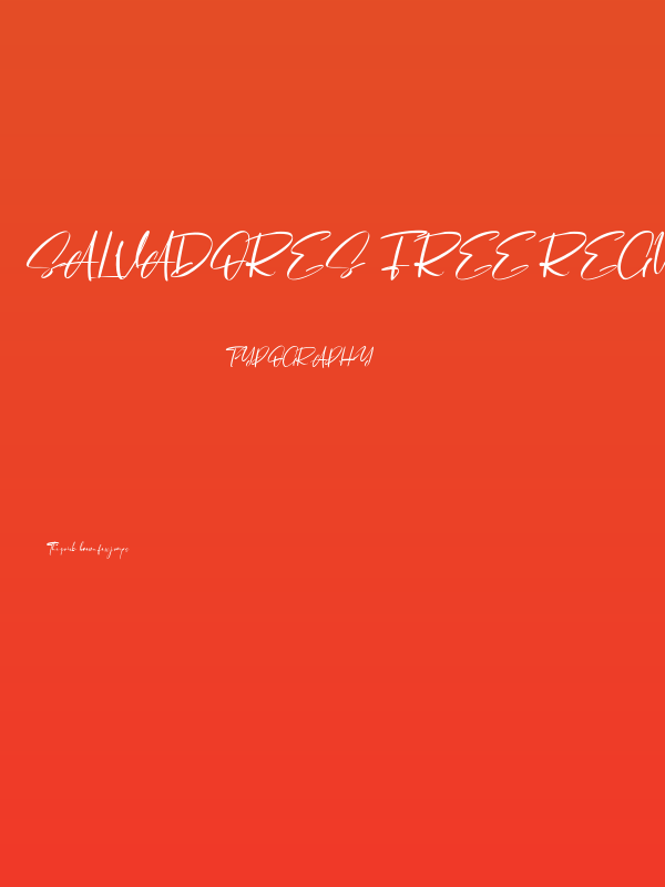 Salvadores Free Regular Poster