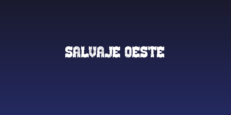 Salvaje Oeste Social Header
