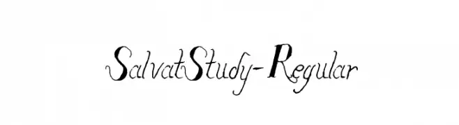SalvatStudy-Regular  font caratteri gratis