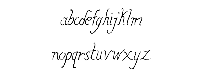 SalvatStudy-Regular Font LOWERCASE