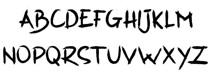 SalvationRegular Font LOWERCASE