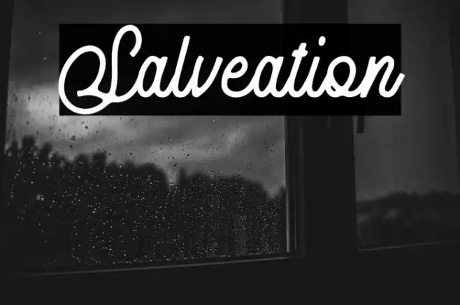 Salveation Font examples