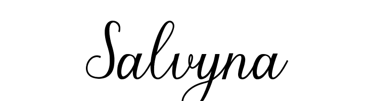 Salvyna  免费字体下载