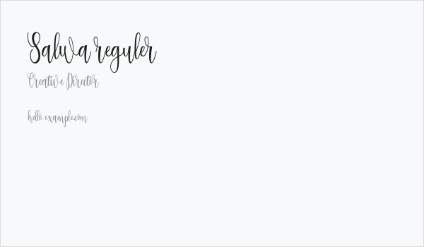 Salwa reguler Business Card