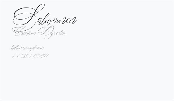 Salwomen Business Card