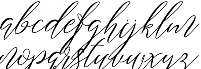 Salwomen Schriftart Kleinbuchstaben