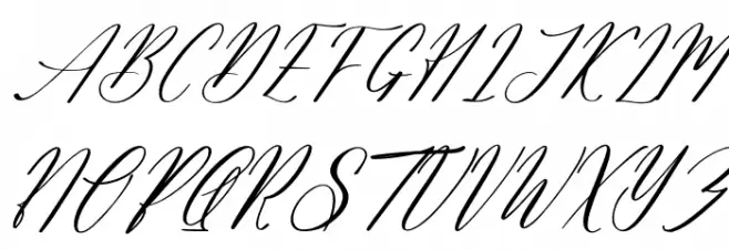 Salyatori Quinbella DEMO VERSIO Italic Caratteri MAIUSCOLE