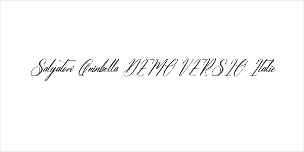 Salyatori Quinbella DEMO VERSIO Italic Logo
