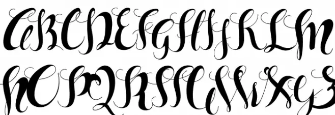 Sam Black Schriftart Groß