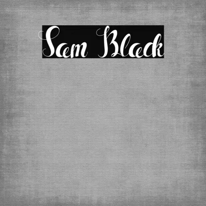 Sam Black Font examples