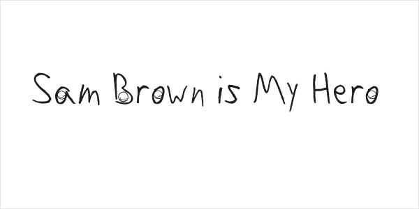Sam Brown is My Hero Logo