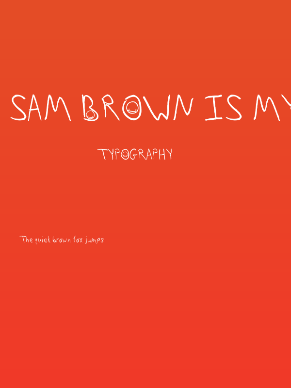 Sam Brown is My Hero Poster