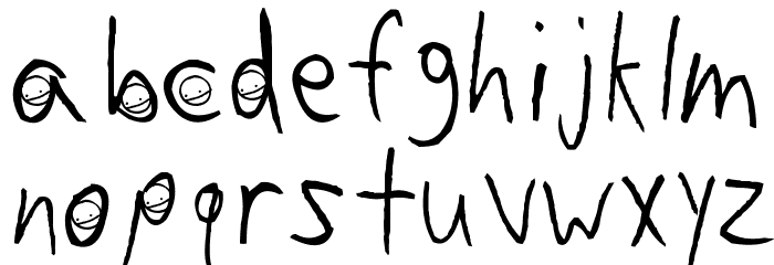 Sam Brown is My Hero Font LOWERCASE