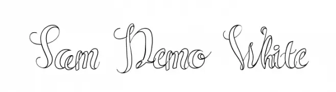 Sam Demo White  تنزيل الخطوط