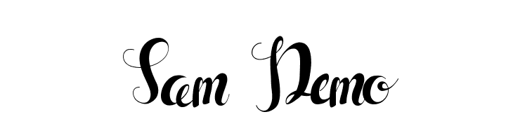 Sam Demo  Frei Schriftart Herunterladen