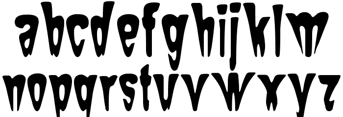 Sam-The-Butcher Font LOWERCASE