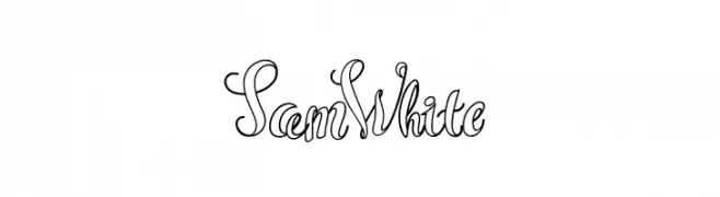Sam White  Frei Schriftart Herunterladen