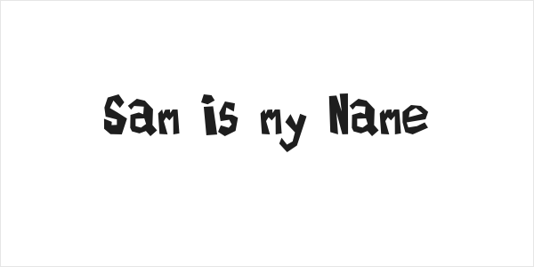 Sam is my Name Logo