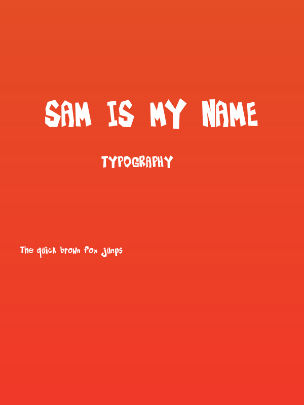 Sam is my Name Poster