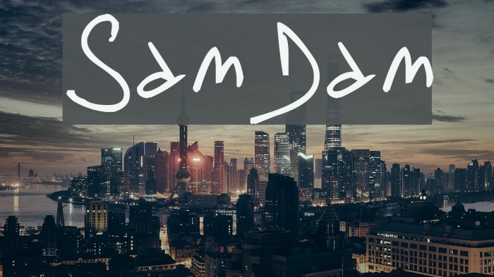 SamDam Font examples