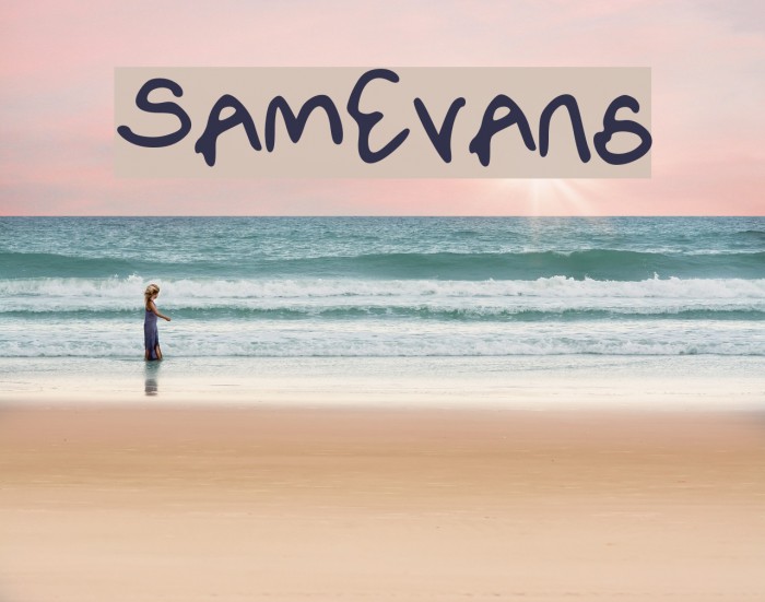 SamEvans Font examples