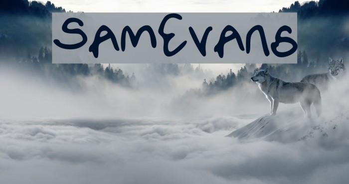SamEvans Font examples