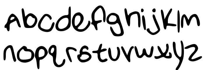 SamEvans Font LOWERCASE