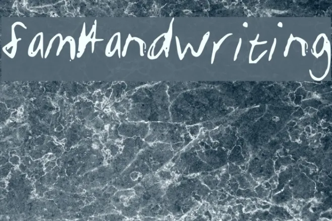SamHandwriting Example 1