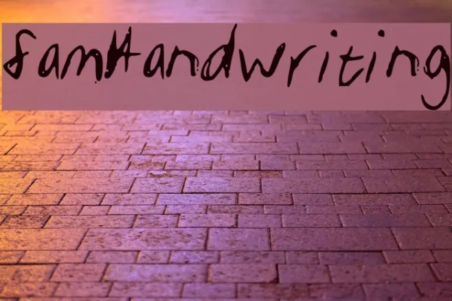 SamHandwriting Example 2