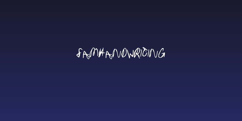 SamHandwriting Social Header