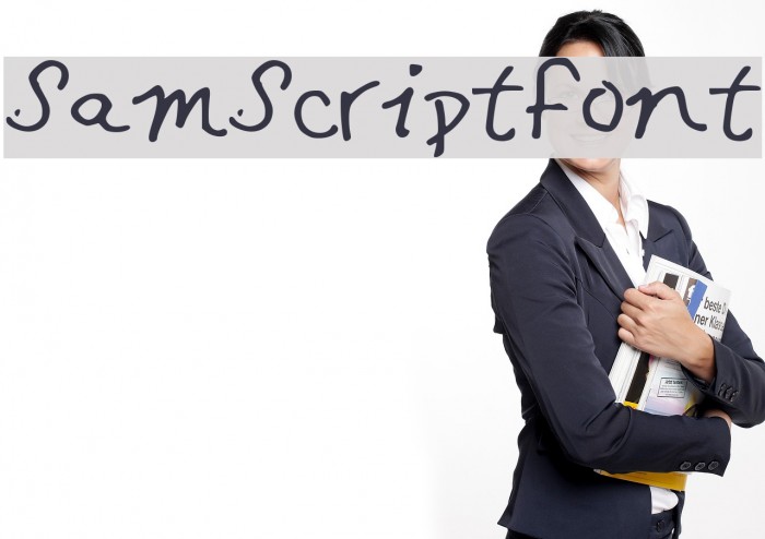 SamScriptFont Font examples