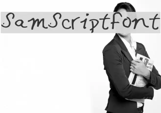 SamScriptFont फ़ॉन्ट examples