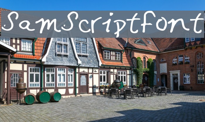 SamScriptFont Font examples