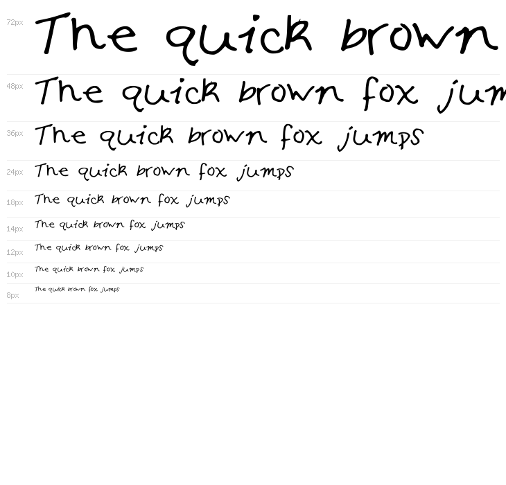 SamScriptFont Waterfall