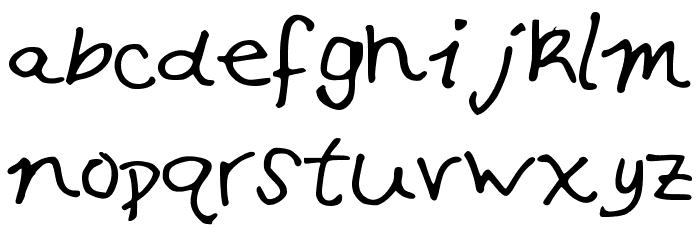 SamScriptFont Font LOWERCASE