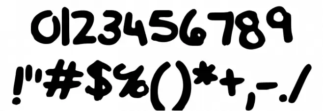 SamStans Font OTHER CHARS