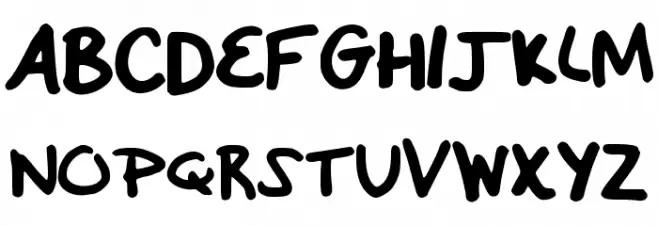 SamStans Schriftart Groß