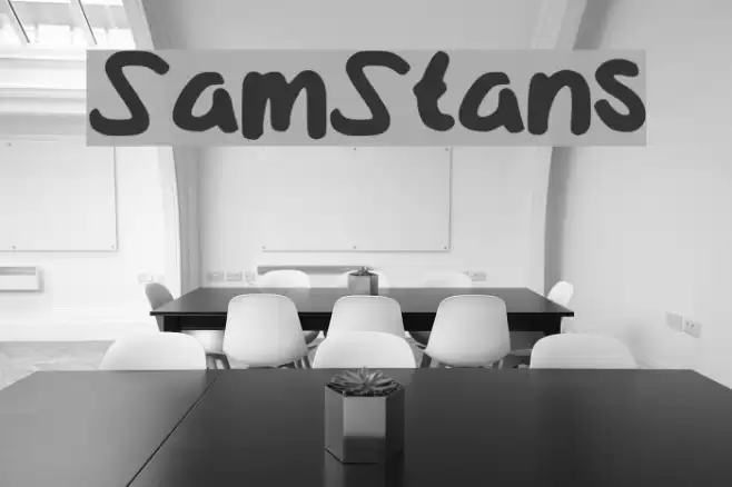 SamStans Font examples