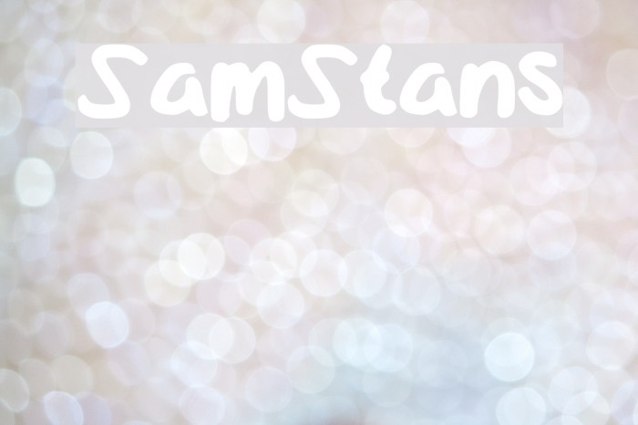 SamStans Fonte examples