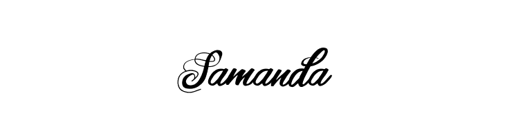 Samanda  नि: शुल्क फ़ॉन्ट्स डाउनलोड