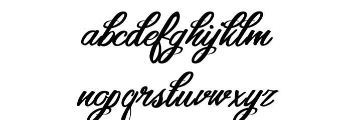 Samanda Font LOWERCASE