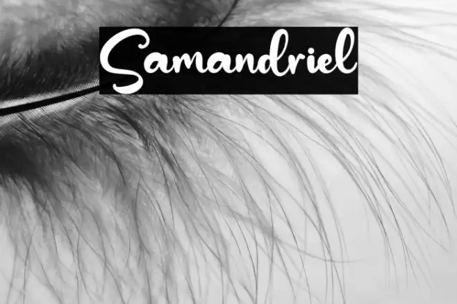 Samandriel Font examples