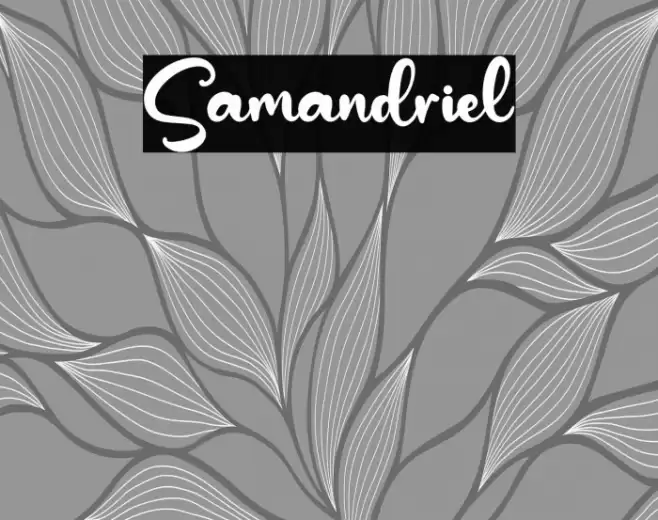 Samandriel Font examples