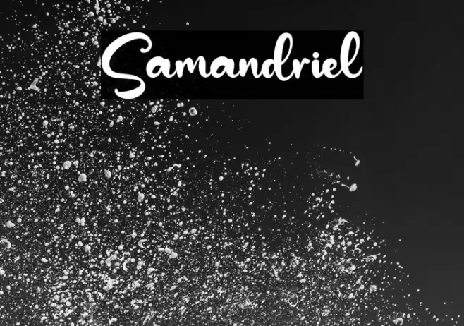 Samandriel Font examples