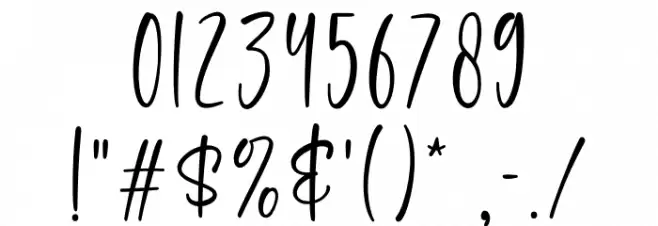 Samanta Font OTHER CHARS